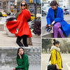How to Wear Bright Coats in Winter 2012