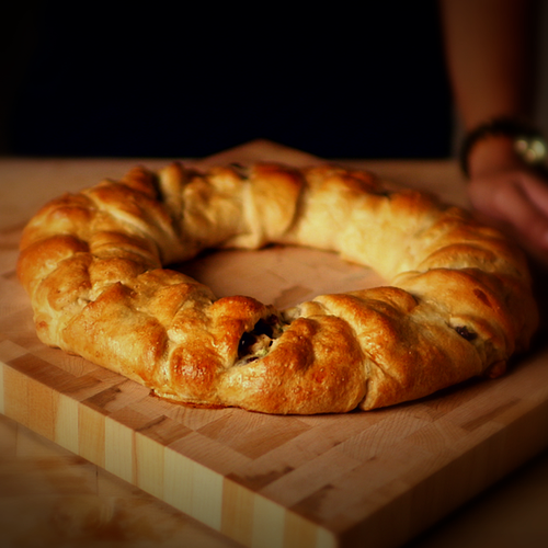 Turkey Cranberry Wreath Recipe | Video