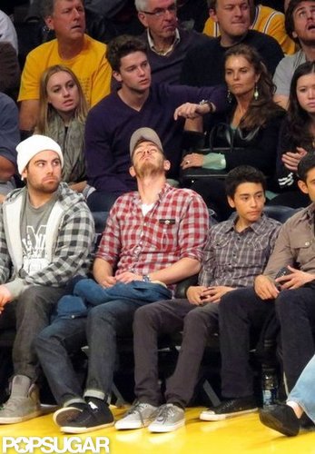 Andrew Garfield caught a glimpse of the scoreboard.
Andrew Garfield caught a glimpse of the scoreboard.
