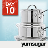 18 Days of Holiday Giveaways, Day 10: YumSugar — Win $800 Cookware Sets! 18 Days of Holiday Giveaways, Day 10: YumSugar — Win $800 Cookware Sets!
