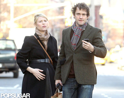 Hugh Dancy led the way for his pregnant wife, Claire Danes.
Hugh Dancy led the way for his pregnant wife, Claire Danes.