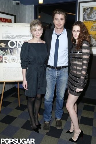 Kirsten Dunst, Garrett Hedlund, and Kristen Stewart promoted On the Road.
Kirsten Dunst, Garrett Hedlund, and Kristen Stewart promoted On the Road.