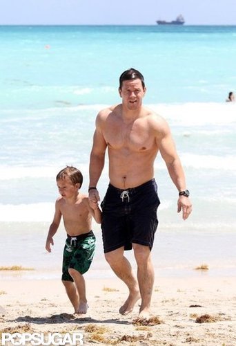Mark Wahlberg showed off his major muscles while spending time with family in Miami this May.
Mark Wahlberg showed off his major muscles while spending time with family in Miami this May.