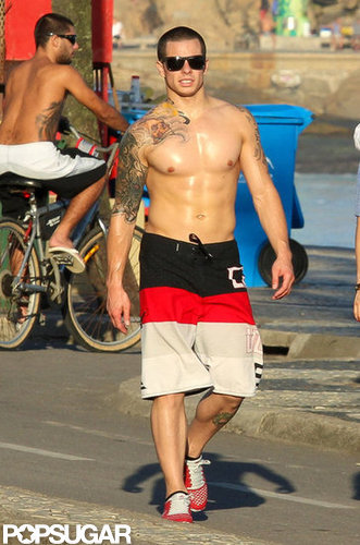 Casper Smart showed off his abs during a trip to Rio de Janeiro in June.
Casper Smart showed off his abs during a trip to Rio de Janeiro in June.