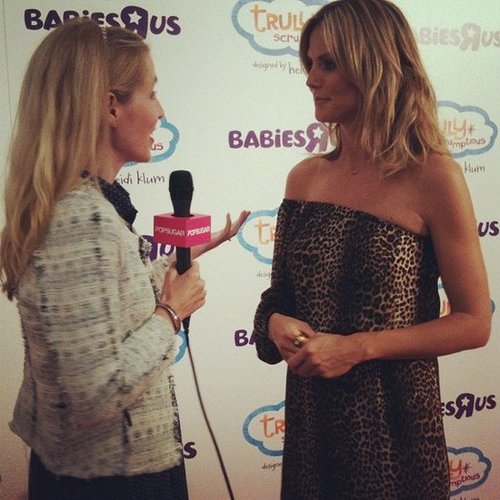 Heidi Klum talked up her Babies"R"Us line in NYC.
Heidi Klum talked up her Babies"R"Us line in NYC.
