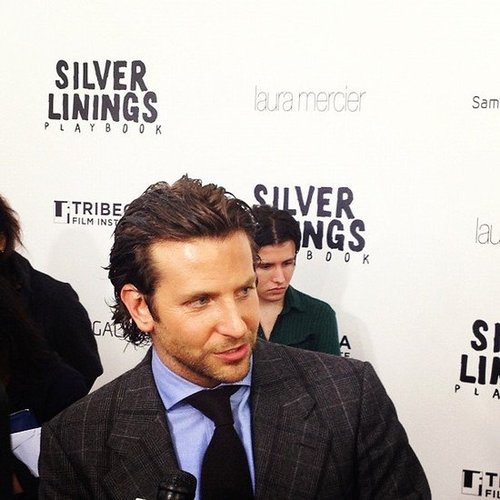 Bradley Cooper's blue shirt really brought out his stunning cobalt eyes at the NYC Silver Linings Playbook premiere in November.
Bradley Cooper's blue shirt really brought out his stunning cobalt eyes at the NYC Silver Linings Playbook premiere in November.
