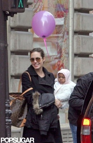Zahara snuggled up to Angelina Jolie in Paris in February 2006.
Zahara snuggled up to Angelina Jolie in Paris in February 2006.