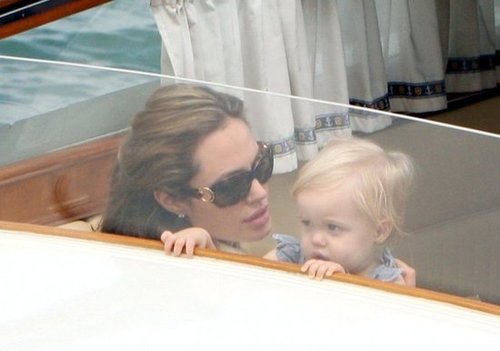 Angelina Jolie and Shiloh admired the view while taking a water taxi in Venice, Italy, in September 2007.
Angelina Jolie and Shiloh admired the view while taking a water taxi in Venice, Italy, in September 2007.