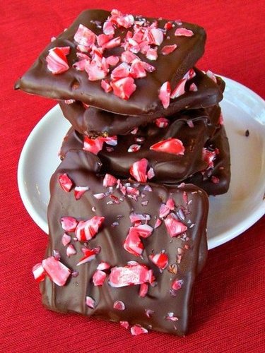 Chocolate-Dipped Candy Cane Grahams Chocolate-Dipped Candy Cane Grahams