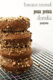 high protein coconut flour banana pecan baked donuts