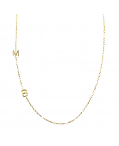 Maya Brenner Asymmetrical Letters Necklace Maya Brenner Asymmetrical Letters Necklace