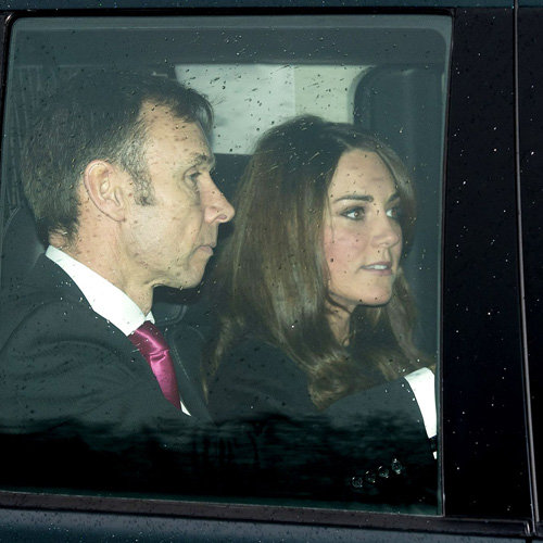 Pregnant Kate Middleton Attends Royal Pre-Christmas Lunch