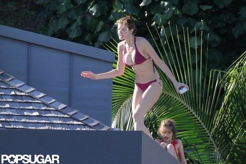 Stephanie Seymour Parades Bikinis in St. Barts With Her Kids Stephanie Seymour Parades Bikinis in St. Barts With Her Kids