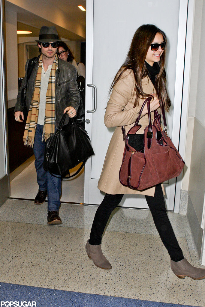 Nina Dobrev and Ian Somerhalder traveled together.
Nina Dobrev and Ian Somerhalder traveled together.