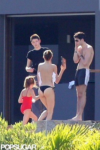 Stephanie Seymour Parades Bikinis in St. Barts With Her Kids Stephanie Seymour Parades Bikinis in St. Barts With Her Kids