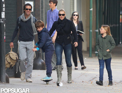 Kate Winslet and Ned Rocknroll walked around NYC with her kids Joe and Mia in November 2011.
Kate Winslet and Ned Rocknroll walked around NYC with her kids Joe and Mia in November 2011.