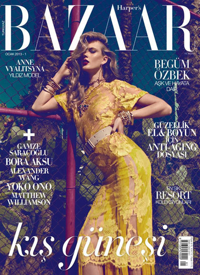Harper's Bazaar Turkey January 2013