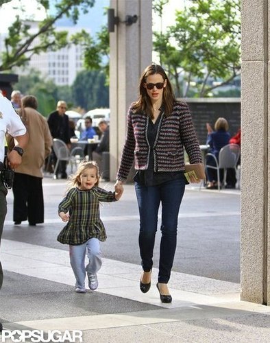 Jennifer Garner held hands with Seraphina Affleck on the way to a show.
Jennifer Garner held hands with Seraphina Affleck on the way to a show.