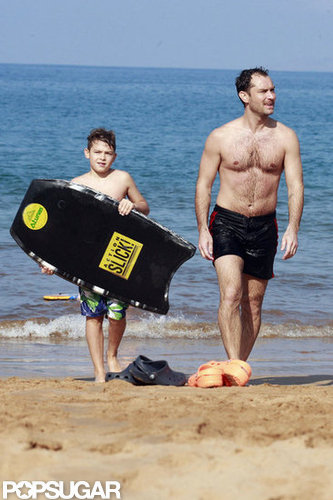 Jude Law caught some waves with Rudy Law.
Jude Law caught some waves with Rudy Law.