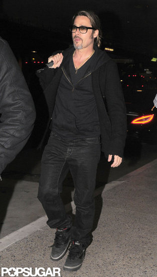 Brad Pitt arrived at LAX. Brad Pitt arrived at LAX.