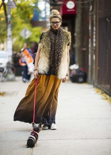 A furry vest transforms the maxi into a Winter-appropriate alternative to your pants.
Source: Adam Katz Sinding
A furry vest transforms the maxi into a Winter-appropriate alternative to your pants.
Source: Adam Katz Sinding