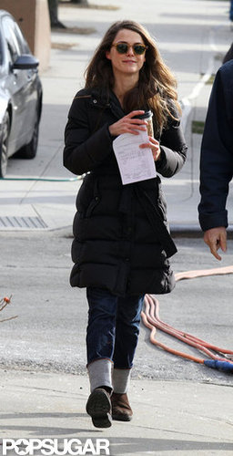 Keri Russell carried her coffee.
Keri Russell carried her coffee.