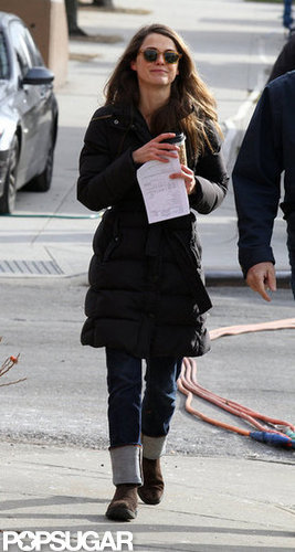 Keri Russell sported sunglasses and cuffed jeans.
Keri Russell sported sunglasses and cuffed jeans.
