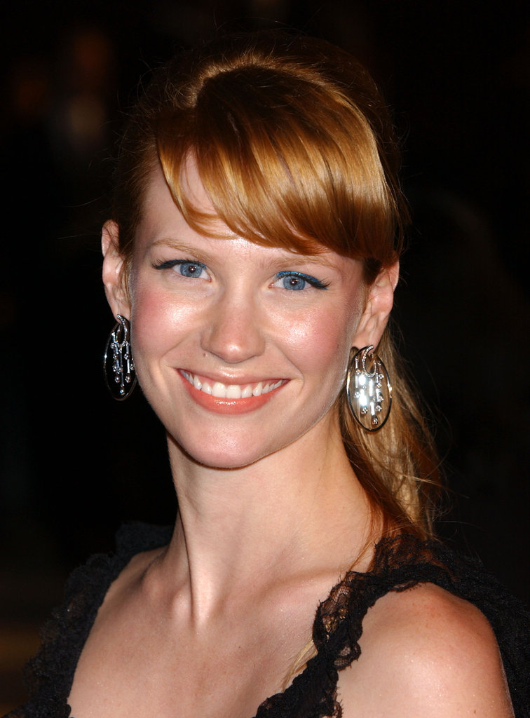 At the 2005 Vanity Fair Oscars party, January showed off strawberry-blond hair with side-swept bangs and a ponytail. She kept her makeup simple: a pop of bright blue eyeliner made her blue eyes stand out.
At the 2005 Vanity Fair Oscars party, January showed off strawberry-blond hair with side-swept bangs and a ponytail. She kept her makeup simple: a pop of bright blue eyeliner made her blue eyes stand out.