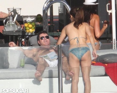 Simon Cowell Lounges Shirtless With His Ex on a Yacht Simon Cowell Lounges Shirtless With His Ex on a Yacht