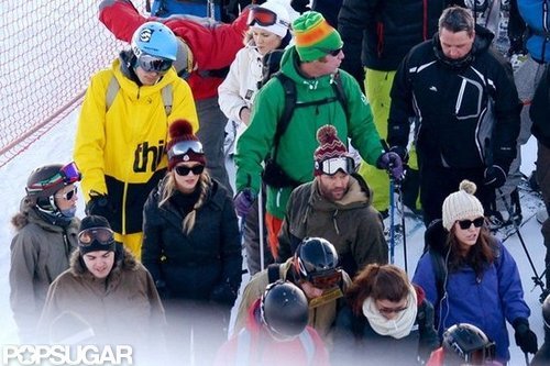 Jason Statham and Rosie Huntington-Whiteley Show PDA on the Slopes Jason Statham and Rosie Huntington-Whiteley Show PDA on the Slopes