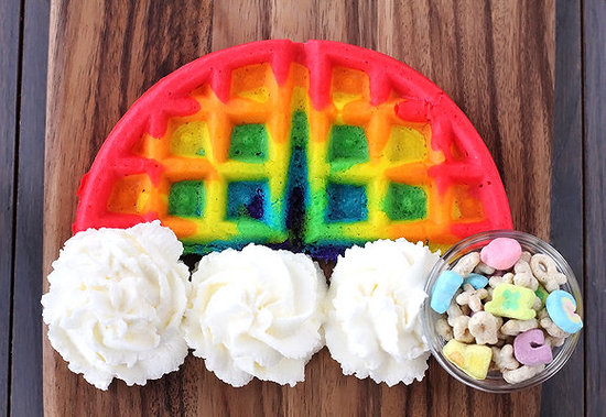 Rainbow Waffles Rainbow Waffles