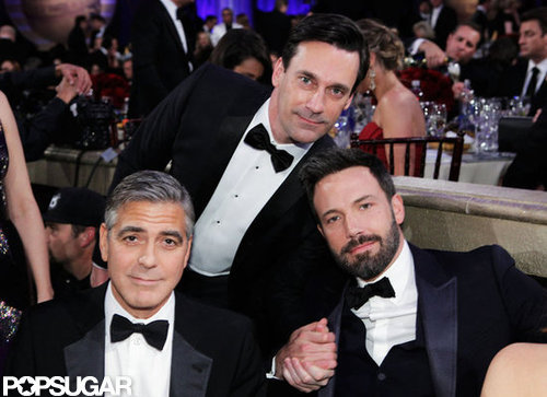 Jon Hamm, George Clooney, and Ben Affleck all posed together at the Golden Globe Awards.
Jon Hamm, George Clooney, and Ben Affleck all posed together at the Golden Globe Awards.