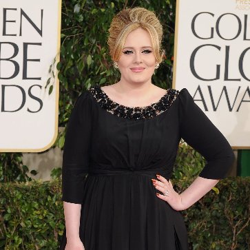 Adele at the Golden Globes 2013 (Pictures)