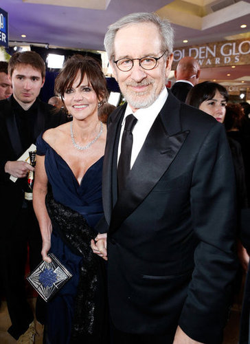 Sally Field and Steven Spielberg held hands during the Golden Globes.
Sally Field and Steven Spielberg held hands during the Golden Globes.