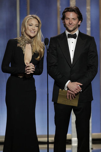 Kate Hudson and Bradley Cooper took the stage to present.
Kate Hudson and Bradley Cooper took the stage to present.