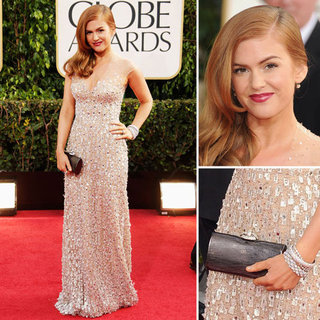 Pictures of Isla Fisher in Reem Acra at 2013 Golden Globes