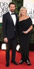 Hugh Jackman and Deborra-Lee Furness(2013 Golden Globes Awards)