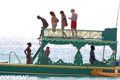 Rosario Dawson and her friends checked out a boat.
Rosario Dawson and her friends checked out a boat.