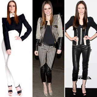 Coco Rocha Nails the Black and White Trend