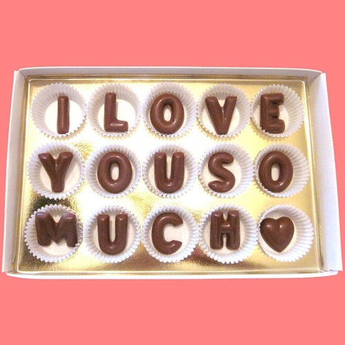 I Love You Chocolate Letters I Love You Chocolate Letters