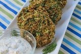 Herb Quinoa Patties with Lemon Dill Sauce