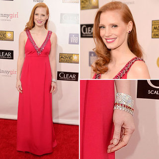 Jessica Chastain at Critics' Choice Awards 2013