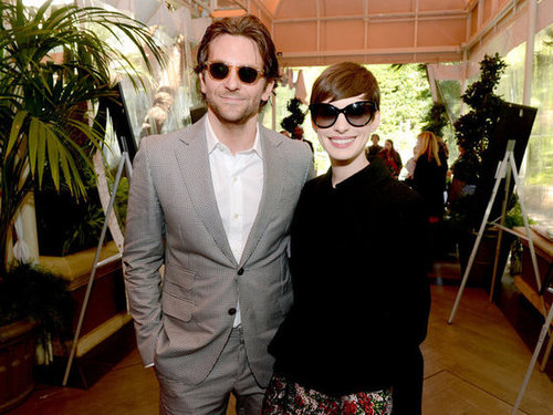 Anne Hathaway and Bradley Cooper posed in sunglasses at the AFI Awards.
Anne Hathaway and Bradley Cooper posed in sunglasses at the AFI Awards.