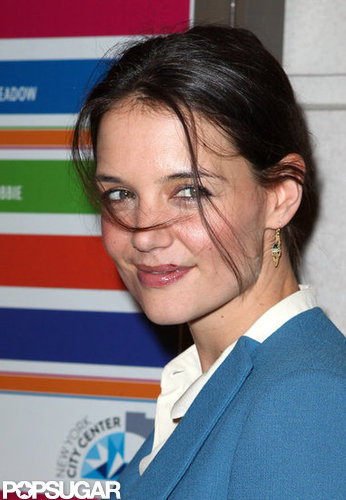 Katie Holmes smiled on her way into a Broadway show.
Katie Holmes smiled on her way into a Broadway show.