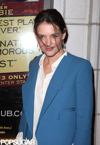 Katie Holmes posed outside of The Other Side on Broadway.
Katie Holmes posed outside of The Other Side on Broadway.