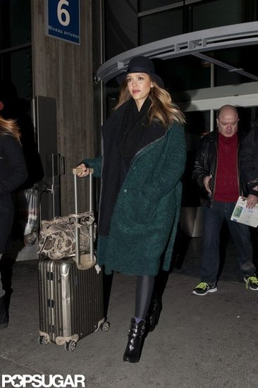 Jessica Alba arrived at the airport in Paris. Jessica Alba arrived at the airport in Paris.
