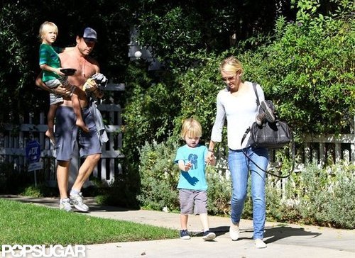Naomi Watts and Shirtless Liev Spend Sunday With the Kids Naomi Watts and Shirtless Liev Spend Sunday With the Kids