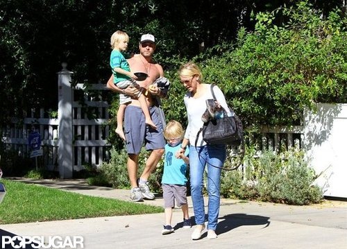 Naomi Watts and Shirtless Liev Spend Sunday With the Kids Naomi Watts and Shirtless Liev Spend Sunday With the Kids