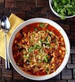 Chicken Corn Chili - 210 calories per bowl!