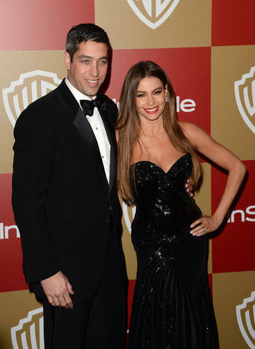Sofia Vergara and Nick Loeb posed for pictures.
Sofia Vergara and Nick Loeb posed for pictures.